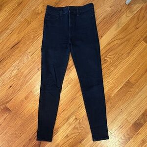Abercrombie & Fitch Women's Dark Blue Skinny Jeans